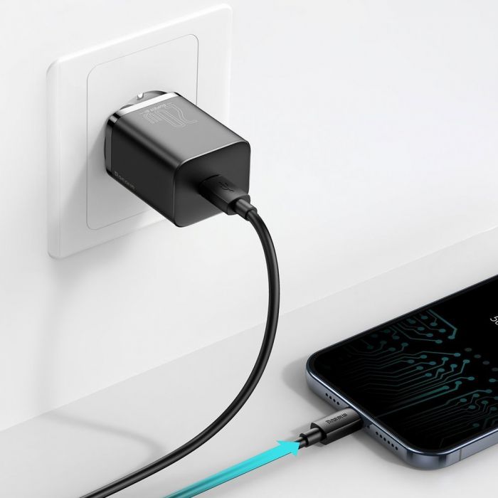 Chargeur Rapide 20W + Cable USB-C Lightning pour iPhone 13 / 12 / 11 / PRO  / MAX / MINI